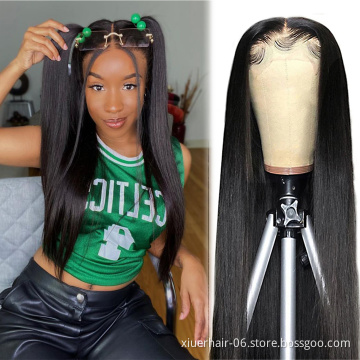 Hot Sale 13*4 Lace Front Wig 100% Human Straight Natural Color Hair For Women With Baby Hair
